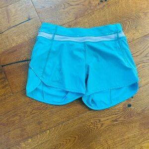 Ivivva Teal Athletic Shorts with Pink Accents